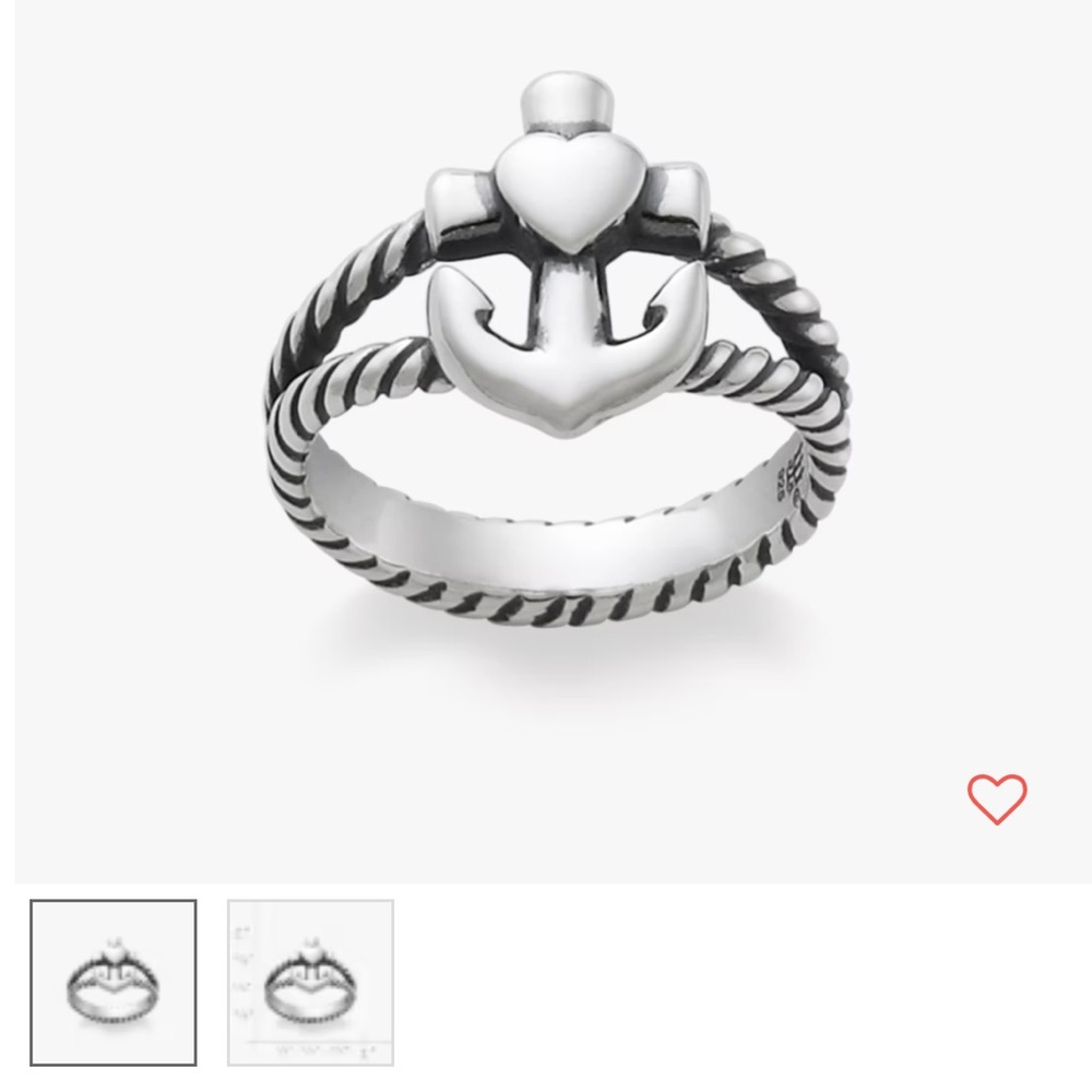 James Avery faith, hope, love ring
